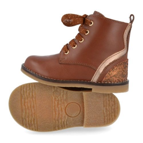 Romagnoli Lace-up boots cognac Girls (3246R338) - Junior Steps