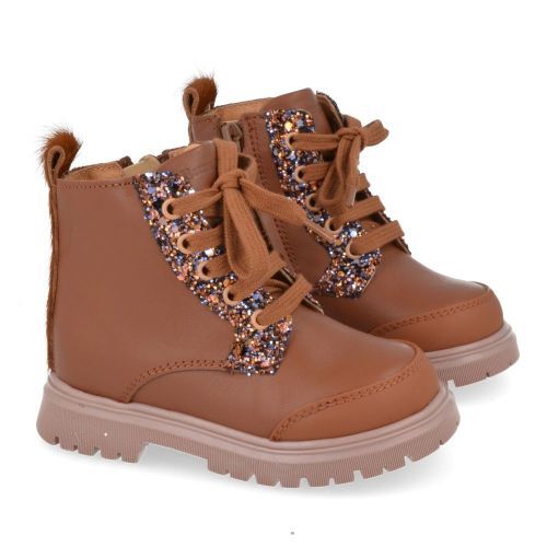 Romagnoli Schnürstiefel cognac Mädchen (7159R138) - Junior Steps