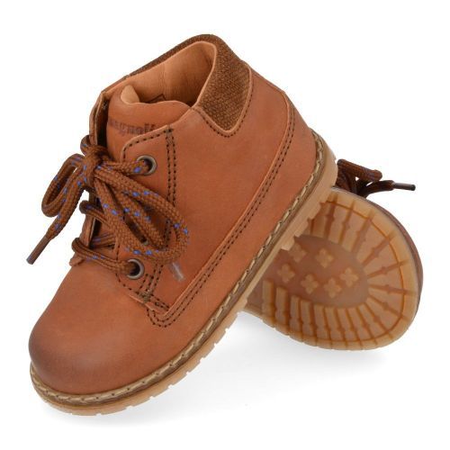 Romagnoli Bottes à lacets cognac Garçons (5062R038) - Junior Steps