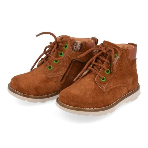 Romagnoli Bottes à lacets cognac Garçons (5130R038) - Junior Steps