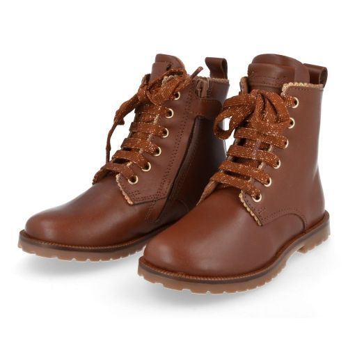Romagnoli Lace-up boots cognac Girls (3747R338) - Junior Steps