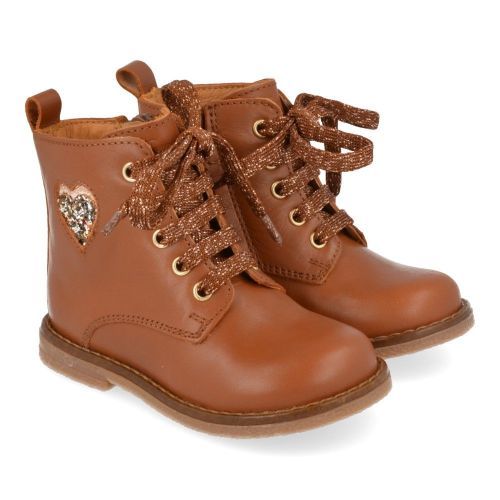 Romagnoli Bottes à lacets cognac Filles (5151R038) - Junior Steps