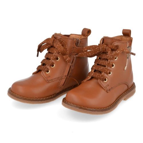 Romagnoli Bottes à lacets cognac Filles (5152R038) - Junior Steps