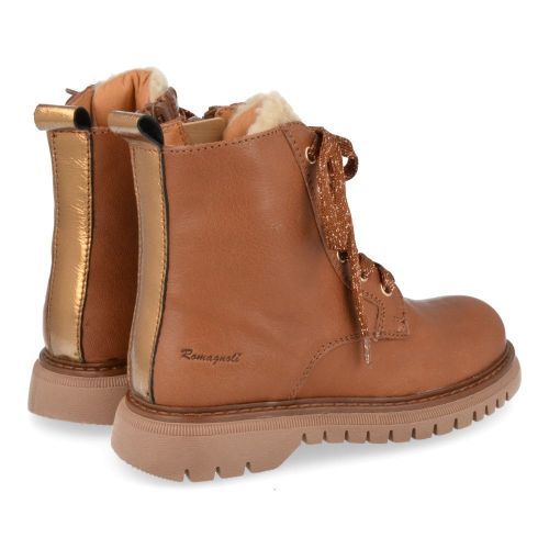 Romagnoli Schnürstiefel cognac Mädchen (5346R161) - Junior Steps