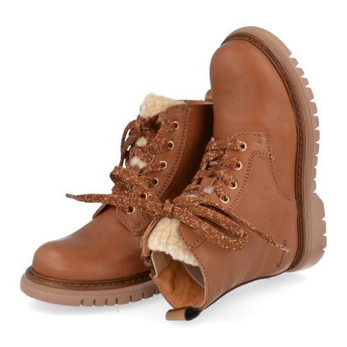 Romagnoli Bottes à lacets cognac Filles (5346R161) - Junior Steps