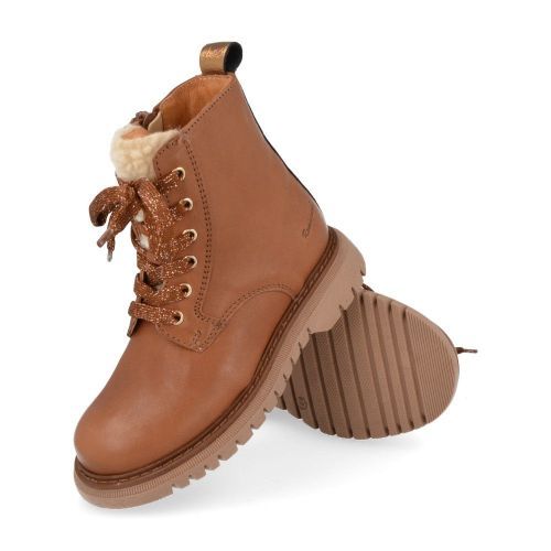 Romagnoli Bottes à lacets cognac Filles (5346R161) - Junior Steps