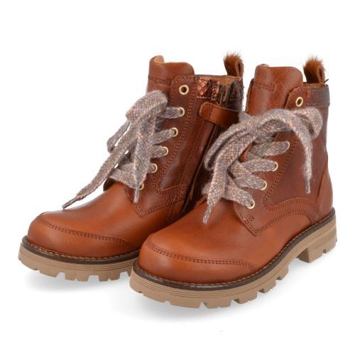 Romagnoli Bottes à lacets cognac Filles (5430R038) - Junior Steps