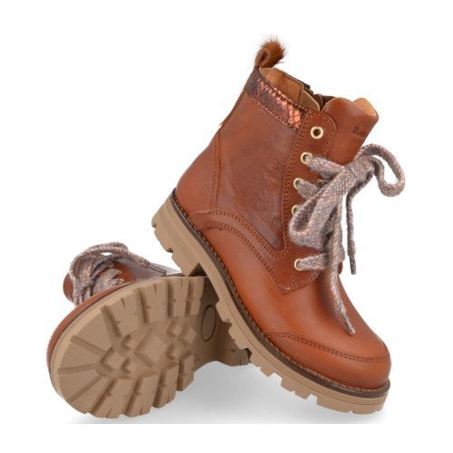 Romagnoli Bottes à lacets cognac Filles (5430R038) - Junior Steps