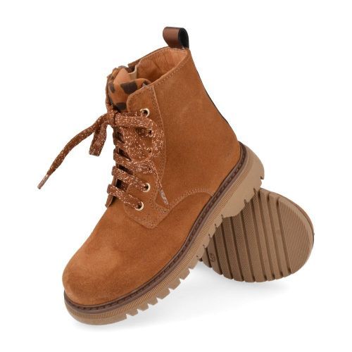 Romagnoli Bottes à lacets cognac Filles (5346R038) - Junior Steps