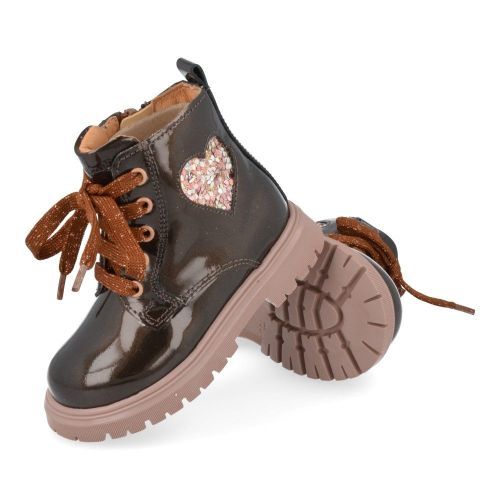 Romagnoli Lace boot Brown Girls (7161R004) - Junior Steps