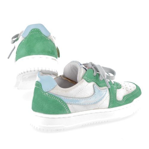 Romagnoli sneakers groen Jongens ( - ecru groene sneaker6503R126) - Junior Steps