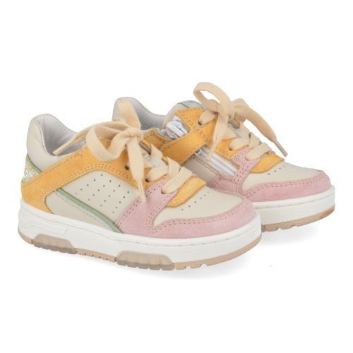 Romagnoli sneakers roze Meisjes ( - ecru roze sneakertje6196R028) - Junior Steps