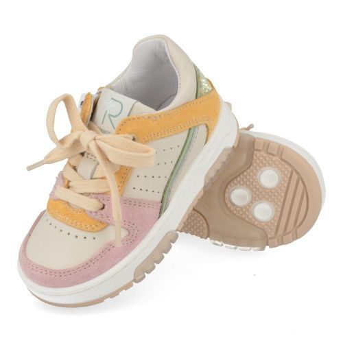 Romagnoli sneakers roze Meisjes ( - ecru roze sneakertje6196R028) - Junior Steps