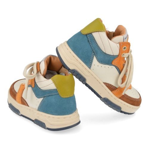 Romagnoli sneakers bruin Jongens ( - ecru sneaker5418R528) - Junior Steps