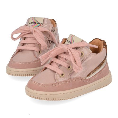 Romagnoli sneakers roze Meisjes (Eerste stap schoentje roze lak - 7050R047) - Junior Steps