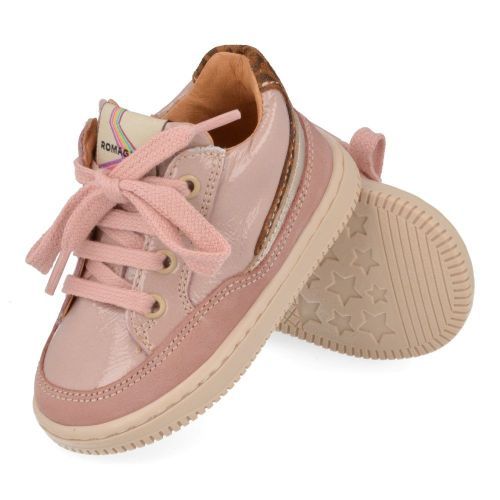 Romagnoli sneakers roze Meisjes (Eerste stap schoentje roze lak - 7050R047) - Junior Steps