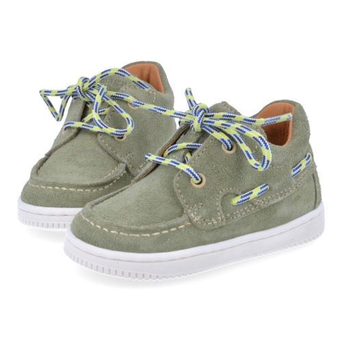 Romagnoli sneakers kaki Jongens (Eerste stap sneakertje kaki - 8037R084) - Junior Steps