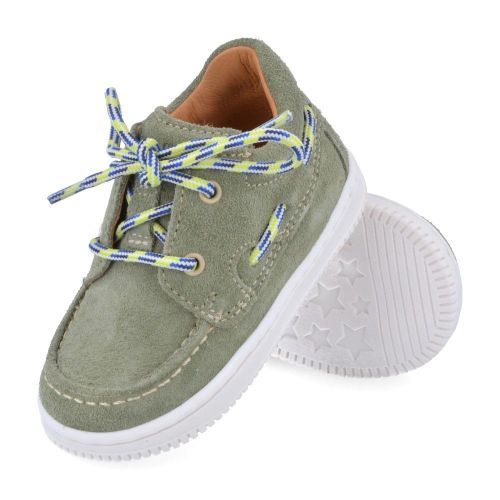Romagnoli sneakers kaki Jongens (Eerste stap sneakertje kaki - 8037R084) - Junior Steps