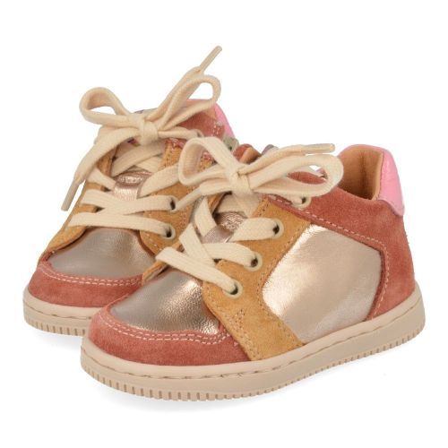Romagnoli sneakers GOUD Meisjes (Goud bruin eerste stap schoentje - 7049R087) - Junior Steps