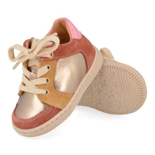 Romagnoli sneakers GOUD Meisjes (Goud bruin eerste stap schoentje - 7049R087) - Junior Steps