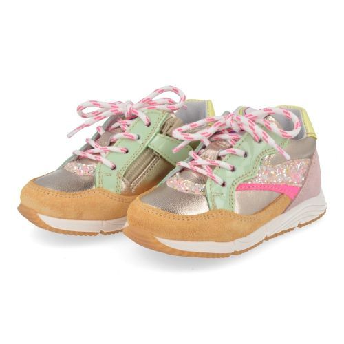 Romagnoli sneakers oranje Meisjes (gouden sneaker  - 8161R024) - Junior Steps