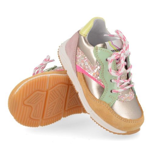 Romagnoli sneakers oranje Meisjes (gouden sneaker  - 8161R024) - Junior Steps