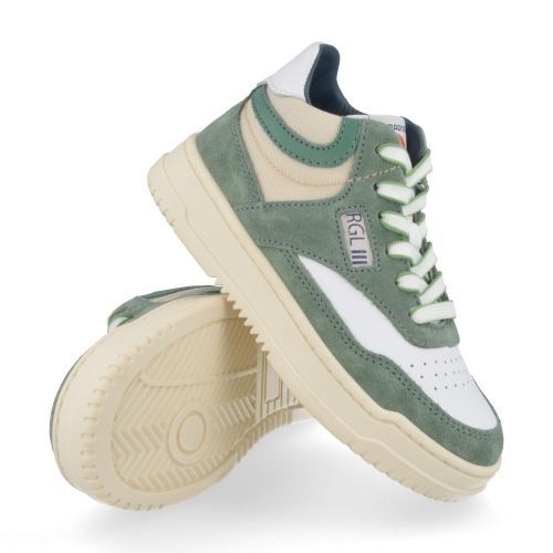 Romagnoli sneakers groen Jongens ( - groen witte sneaker 2881R684) - Junior Steps