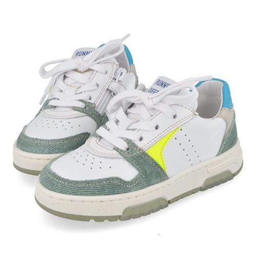 Romagnoli sneakers groen Jongens ( - groen witte sneaker6622R226) - Junior Steps