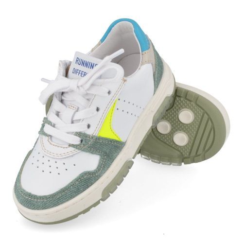 Romagnoli sneakers groen Jongens ( - groen witte sneaker6622R226) - Junior Steps