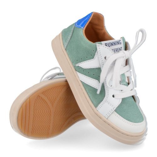 Romagnoli sneakers groen Jongens ( - groene sneaker met beschermde neus4613R068) - Junior Steps