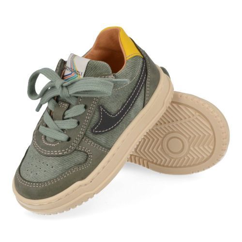 Romagnoli sneakers kaki Jongens (kaki jeans effect sneaker - 7162R084) - Junior Steps