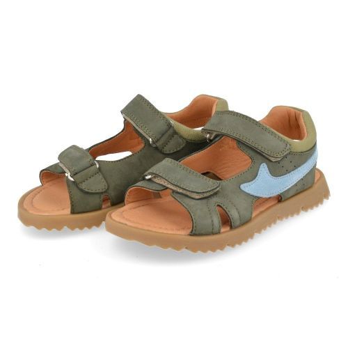 Romagnoli sandalen kaki Jongens ( - kaki sandaal6736R068) - Junior Steps