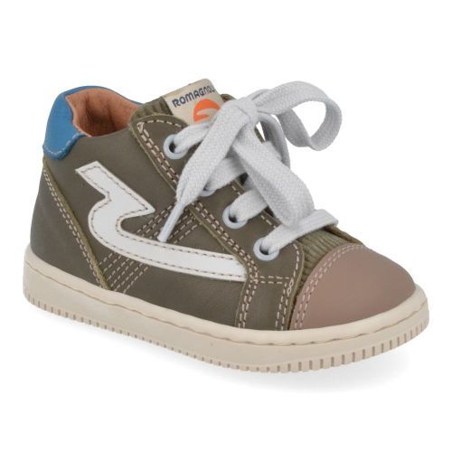 Romagnoli sneakers kaki Jongens ( - kaki sneaker 3039R884) - Junior Steps