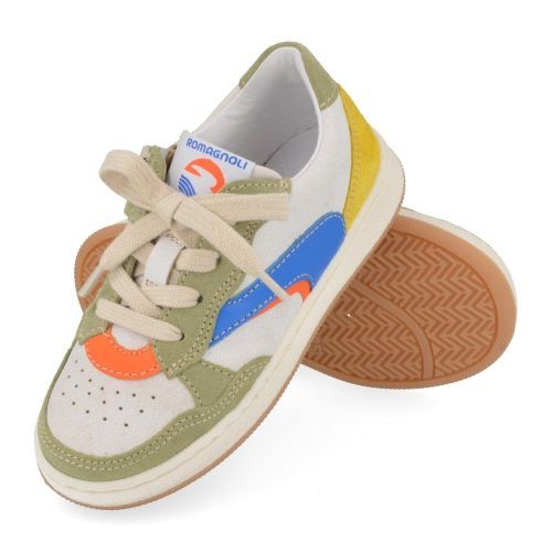 Romagnoli sneakers kaki Jongens ( - kaki sneaker6635R326) - Junior Steps