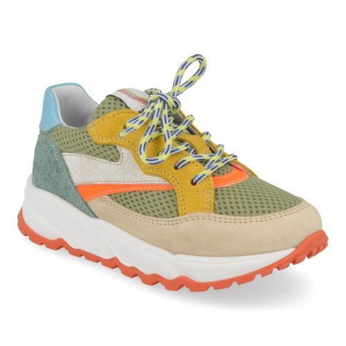 Romagnoli sneakers kaki Jongens (kaki sneaker - 8638R084) - Junior Steps