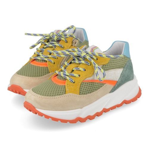 Romagnoli sneakers kaki Jongens (kaki sneaker - 8638R084) - Junior Steps