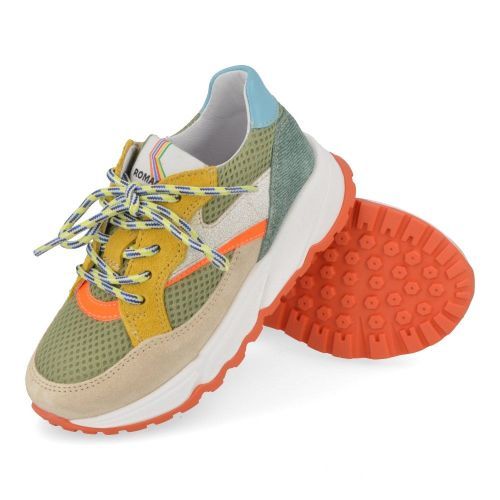 Romagnoli sneakers kaki Jongens (kaki sneaker - 8638R084) - Junior Steps