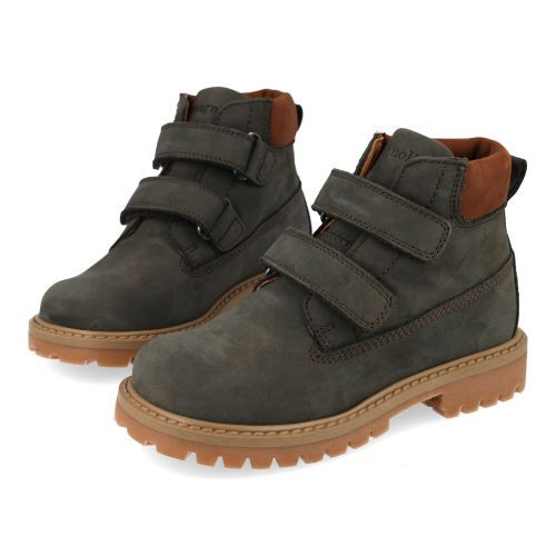 Romagnoli veterboot kaki Jongens (kaki velcro boots - 9077R068) - Junior Steps