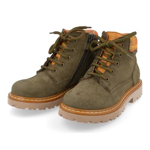 Romagnoli Lace-up boots Khaki Boys (5322R084) - Junior Steps