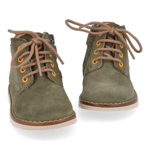 Romagnoli Lace-up boots Khaki Boys (5130R084) - Junior Steps