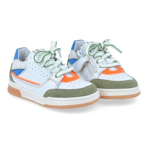 Romagnoli sneakers wit Jongens (kaki witte sneaker - 8434R026) - Junior Steps