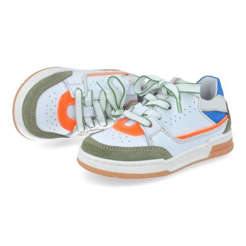 Romagnoli sneakers wit Jongens (kaki witte sneaker - 8434R026) - Junior Steps