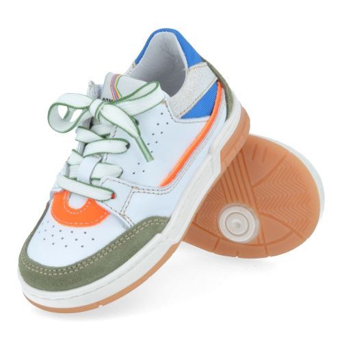Romagnoli sneakers wit Jongens (kaki witte sneaker - 8434R026) - Junior Steps