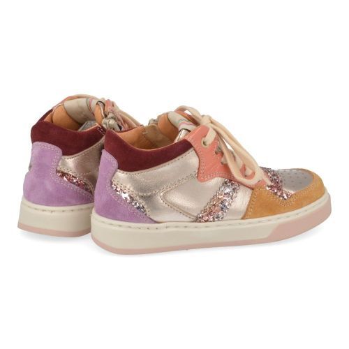 Romagnoli sneakers GOUD Meisjes (kinderschoen in goud metallic met glitte - 7350R024) - Junior Steps