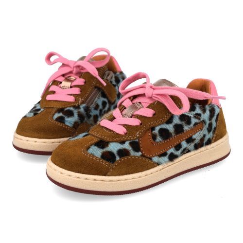Romagnoli sneakers lichtblauw Meisjes (kinderschoen in lichtblauw cavallino  - 9613R020) - Junior Steps