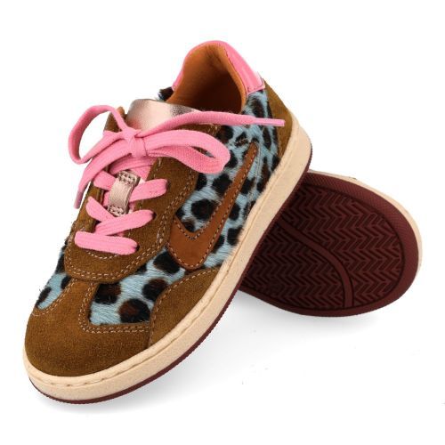 Romagnoli sneakers lichtblauw Meisjes (kinderschoen in lichtblauw cavallino  - 9613R020) - Junior Steps
