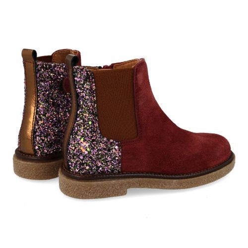 Romagnoli laarzen kort bordeaux Meisjes (Korte laars bordeaux-glitter - 9624R052) - Junior Steps