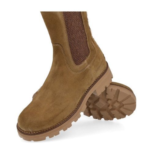 Romagnoli laarzen kort kaki Meisjes (Korte laars kaki-leopard accent - 7460R065) - Junior Steps