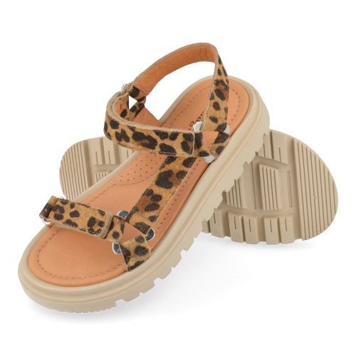 Romagnoli sandalen beige Meisjes ( - leopard sandaal6906R061) - Junior Steps