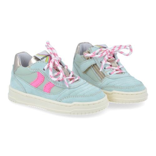 Romagnoli sneakers blauw Meisjes (lichtblauwe sneaker - 8305R065) - Junior Steps